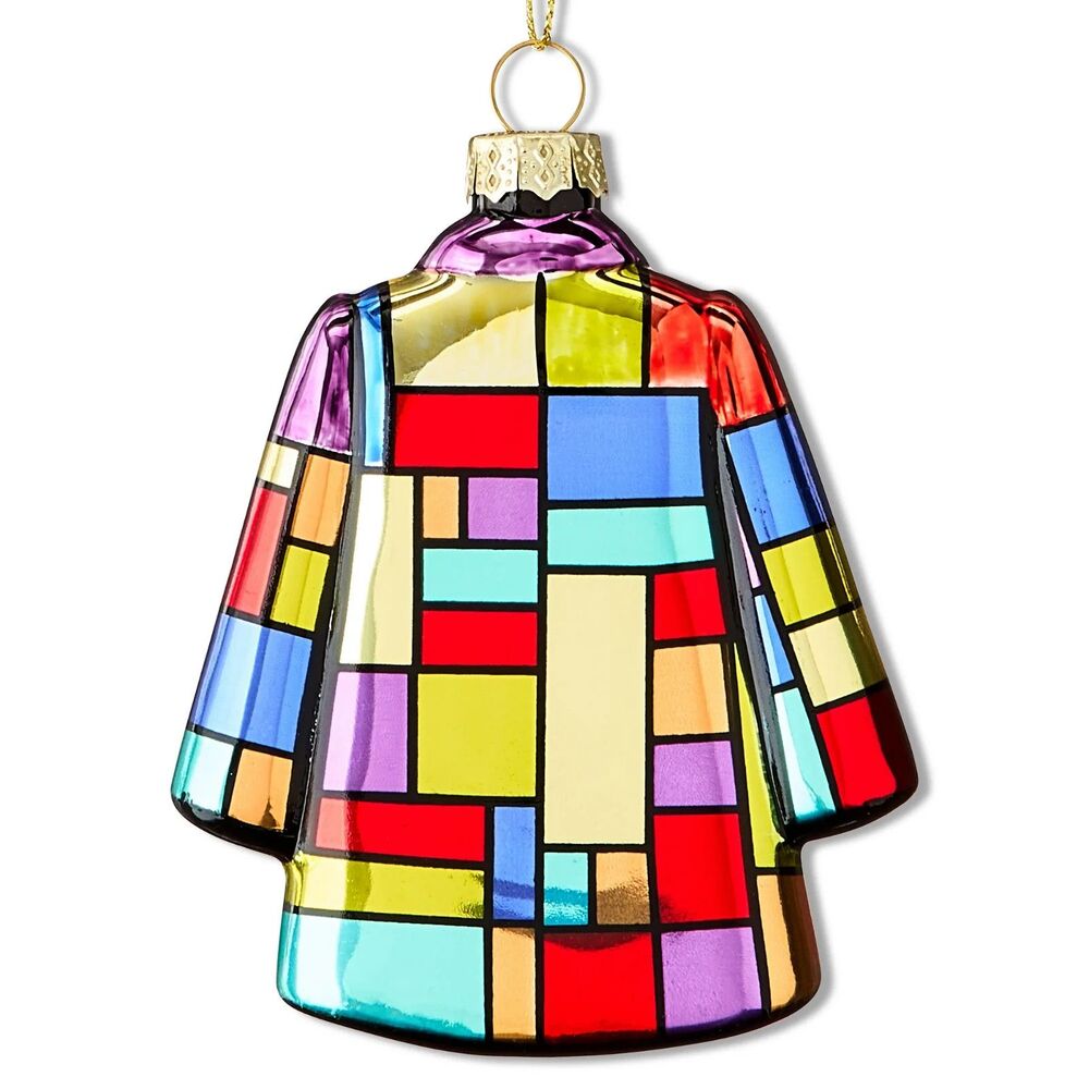 Dolly Parton “Coat of Many Colors” Patchwork Christmas Glass Ornament NEW! 2025 - Picture 3 of 7